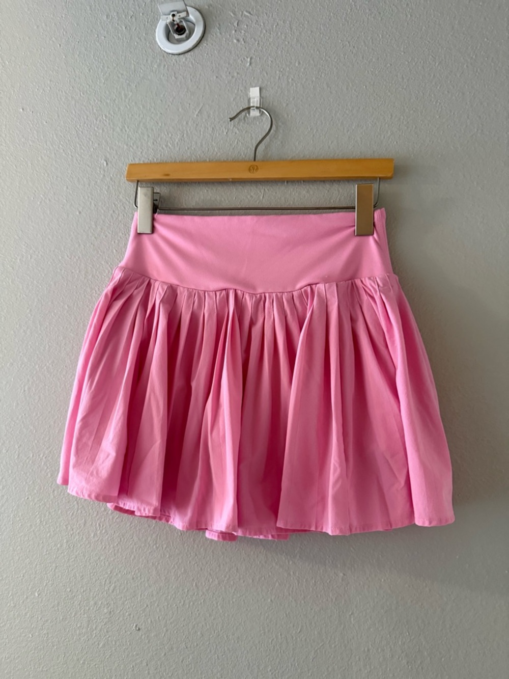 Target Pink Gathered Flared Mini Skirt